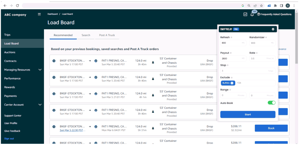 SwiftRelay demonstration on Amazon Relay